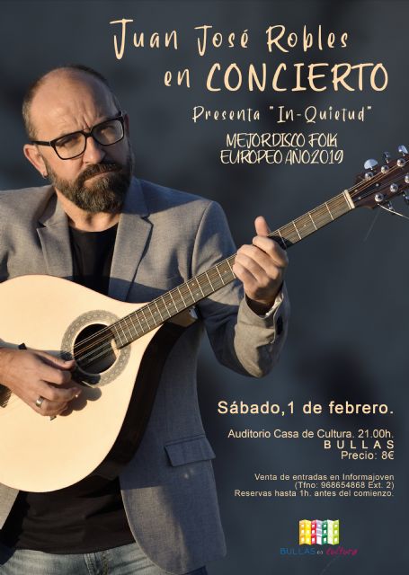 Juan José Robles presenta su álbum 'In-quietud' este sábado en Bullas - 1, Foto 1