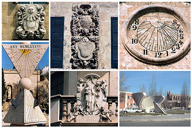 Imágenes de algunos de los relojes solares ubicados en Palma - © Miquel Àngel Garcia Arrando, Foto 1