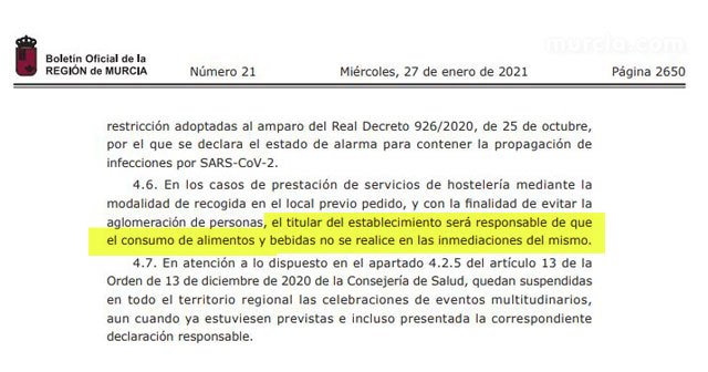 Hostemur censura que se le haga responsable de evitar en sus inmediaciones el consumo de productos para llevar, Foto 1