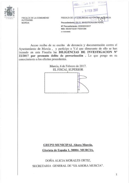 La Fiscalía investiga al ayuntamiento a raíz de la denuncia de Ahora Murcia sobre el campo de golf de Nueva Condomina - 1, Foto 1