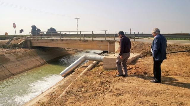 La comunidad de regantes del campo de Cartagena comienza a recibir los primeros caudales de agua de Escombreras - 1, Foto 1