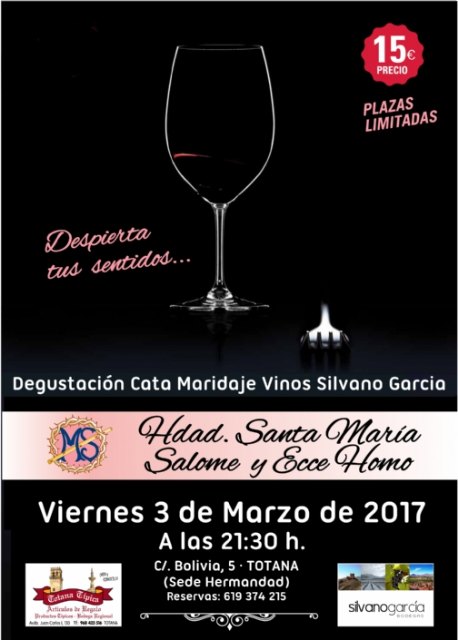 La Hdad. Santa María Salomé organiza una degustación cata maridaje de vinos Silvano García, Foto 1