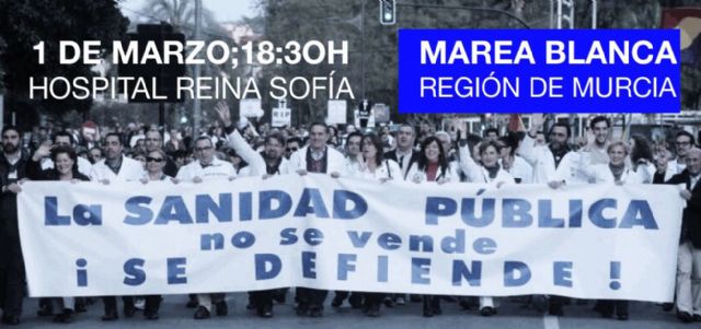 El PCE y la UJCE en la Región de Murcia apoyan las movilizaciones convocadas por la Marea Blanca para el 1 de Marzo y llama a la ciudadanía a participar en ellas - 1, Foto 1