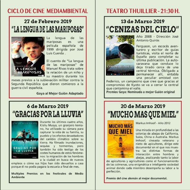 El Ciclo de Cine Medioambiental trae cuatro proyecciones gratuitas al Thuillier - 2, Foto 2