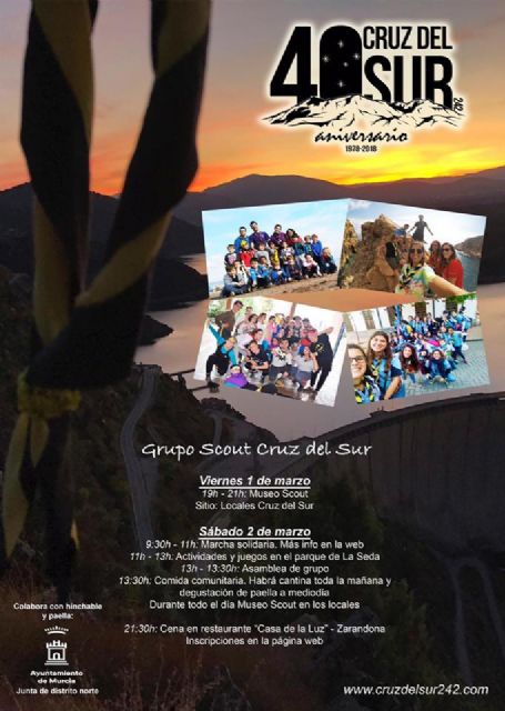 El Grupo Scout Cruz del Sur 242 invita a la sociedad murciana a la celebración de su 40 aniversario - 1, Foto 1