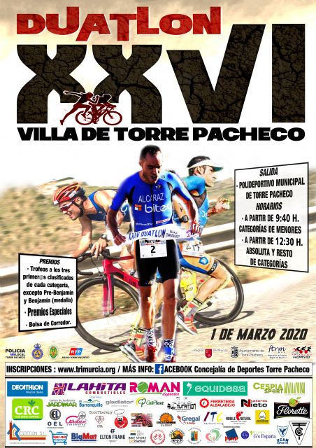 El Duatlón Villa de Torre Pacheco celebra su 26 edición el próximo domingo 1 de marzo - 3, Foto 3
