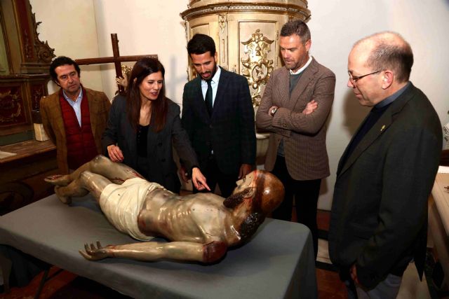 La imagen del Santo Entierro de Caravaca recupera su esplendor original tras ser sometida a un proceso de restauración - 2, Foto 2