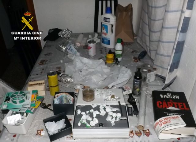 El incendio de una vivienda en Caravaca descubre un punto de manipulación y venta de droga - 1, Foto 1