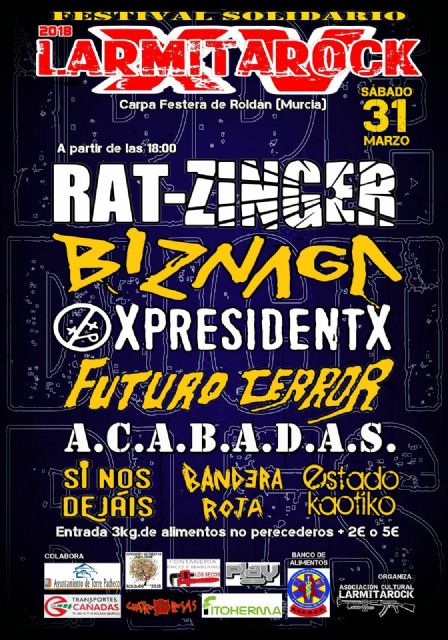 La 15 edición de LARMITAROCK sorprende con un gran cartel para una causa solidaria - 1, Foto 1