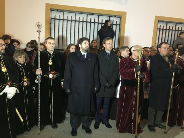 Fernando López Miras preside la procesión Penitencial del Rosario en Yecla - 1, Foto 1