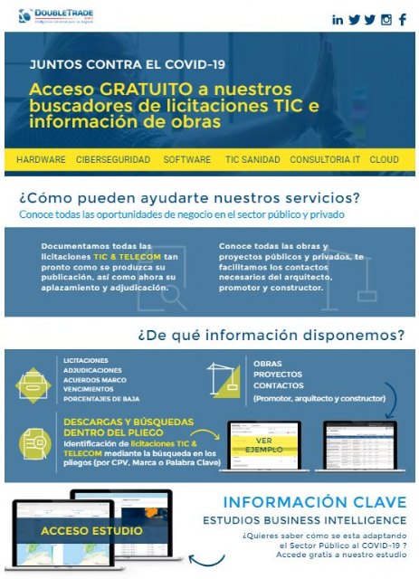 Doubletrade pone a disposición de pymes y autónomos del sector TIC sus servicios de Business Intelligence - 1, Foto 1