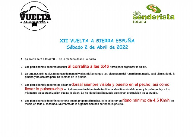Vuelta a Sierra Espuña: !! MUY IMPORTANTE !! - 2, Foto 2