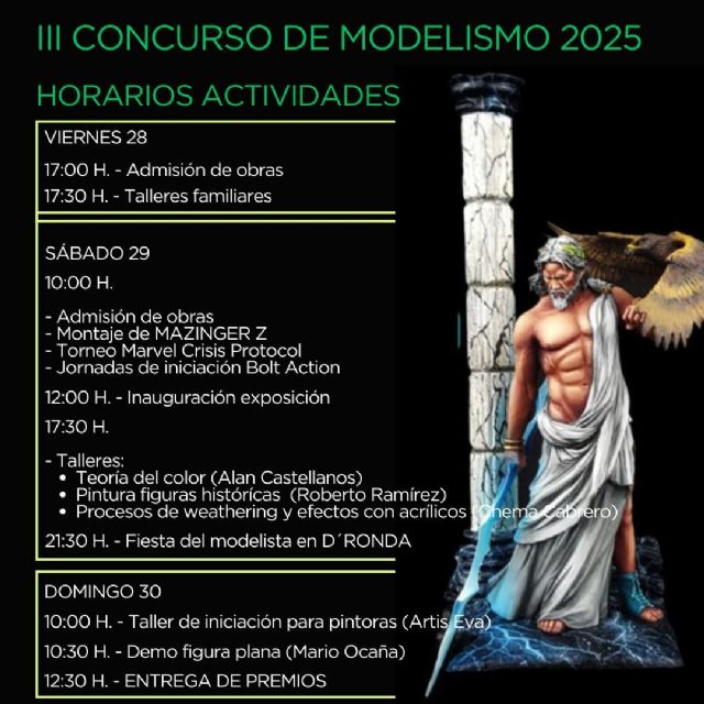 El III Concurso de Modelismo Estático se celebra en Molina de Segura los días 28, 29 y 30 de marzo, evento puntuable para el Campeonato de España - 1, Foto 1