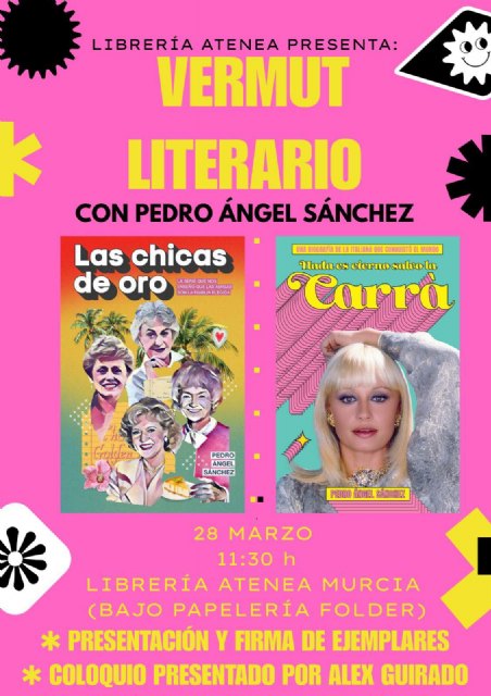 Un vermut literario con el escritor Pedro Ángel Sánchez este próximo sábado en el centro de Murcia - 2, Foto 2