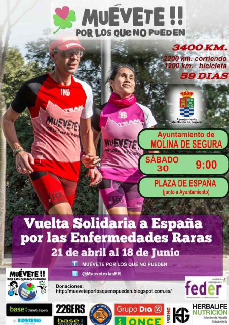 La Vuelta Solidaria a España por las Enfermedades Raras MUÉVETE POR LOS QUE NO PUEDEN llega a Molina - 1, Foto 1