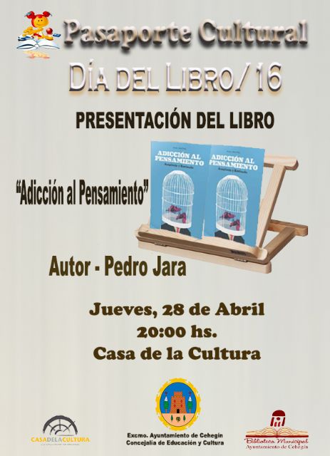 Pedro Jara presentará mañana en Cehegín su libro Adicción al pensamiento - 1, Foto 1
