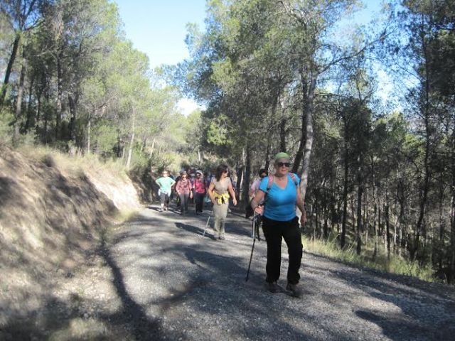 Some 30 athletes participating in the hiking trail to the place of Madroal (Cieza), Foto 5