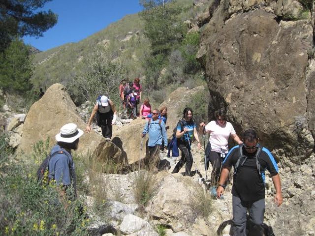 Some 30 athletes participating in the hiking trail to the place of Madroal (Cieza), Foto 7