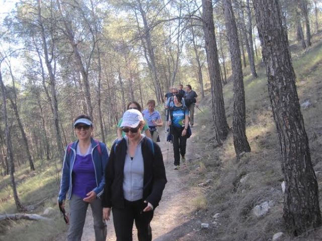 Some 30 athletes participating in the hiking trail to the place of Madroal (Cieza), Foto 8