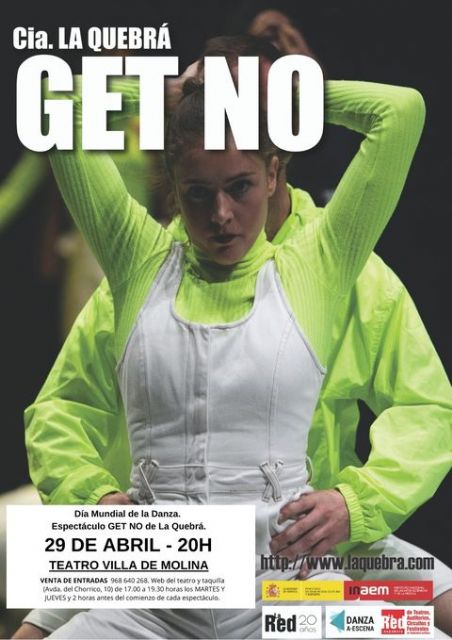 El Teatro Villa de Molina ofrece el espectáculo GET NO, el jueves 29 de abril, Día Mundial de la Danza, última actividad de las II Jornadas Molina de Segura, ciudad de la Danza - 1, Foto 1