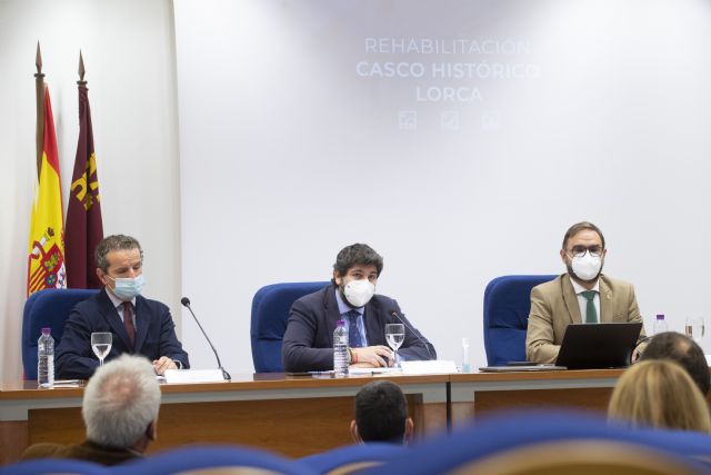López Miras anuncia un Plan Director para la rehabilitación del casco histórico de Lorca que optará a los fondos europeos de recuperación - 1, Foto 1