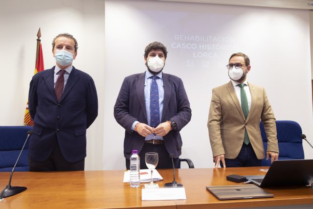López Miras anuncia un Plan Director para la rehabilitación del casco histórico de Lorca que optará a los fondos europeos de recuperación - 2, Foto 2