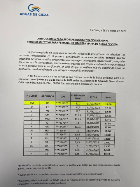 VOX Cieza reclama al PSOE transparencia y la nulidad de la bolsa de trabajo en Aguas de Cieza por presunta irregularidad - 1, Foto 1