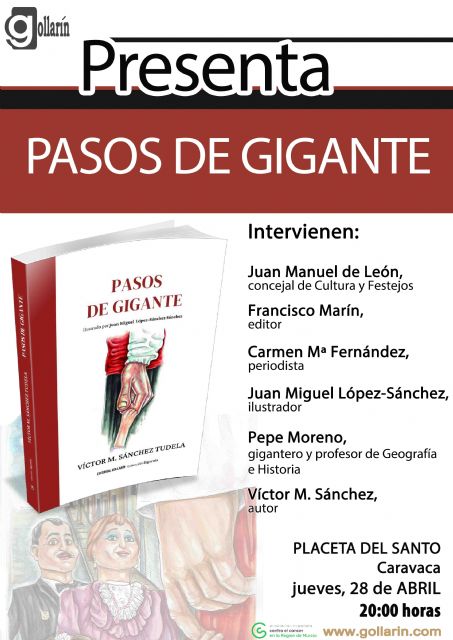 Gollarín presenta Pasos de gigante, primer libro de relatos del caravaqueño Víctor M. Sánchez Tudela - 2, Foto 2
