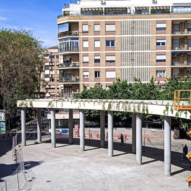 Finalizan los trabajos de ajardinamiento de la pérgola de la Plaza de la Universidad - 3, Foto 3