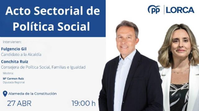 La Alameda de la Constitución acogerá esta tarde la presentación a colectivos sociales de las medidas del PP de Lorca en materia de política social - 1, Foto 1