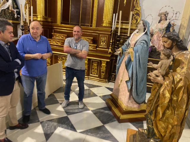 Lorquí despidió la pasada semana sus tres históricas tallas de Salzillo rumbo al Museo Nacional de Escultura de Valladolid - 2, Foto 2