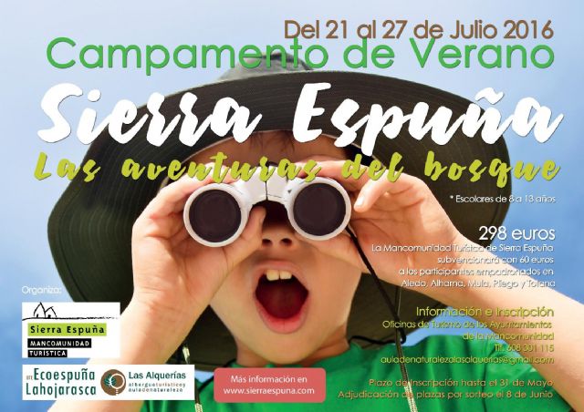 La Mancomunidad Turística de Sierra Espuña organiza el Campamento Las aventuras del bosque, Foto 1