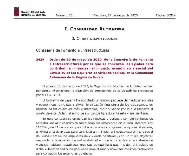 El Gobierno de España lanza una serie de ayudas para el alquiler de vivienda habitual - 1, Foto 1