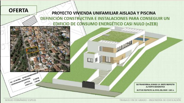 Diseña una casa con piscina con un consumo energético casi nulo en su trabajo final en Edificación - 2, Foto 2