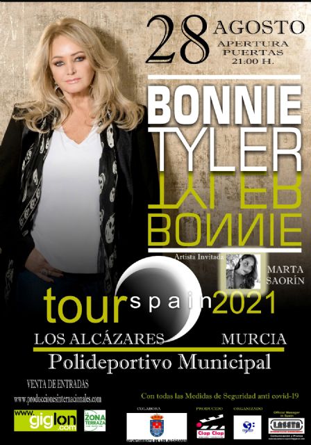 Los Alcázares acogerá el concierto de Bonnie Tyler el próximo 28 de agosto - 3, Foto 3
