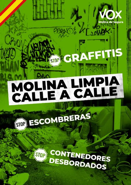 VOX presenta la campaña “Molina Limpia” ante el estado de abandono del equipo de Gobierno - 1, Foto 1