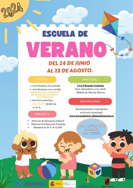 El 27 de mayo comienza el plazo de inscripcin para la Escuela de Verano 2024, Foto 1