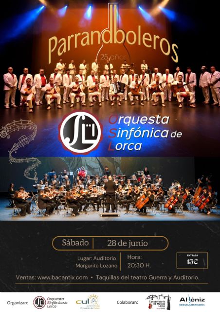 La Orquesta Sinfónica de Lorca ofrece un espectáculo inolvidable con Los Parrandboleros, coincidiendo con el 26° aniversario de la formación del grupo - 2, Foto 2