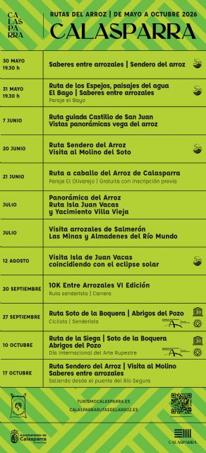 Calasparra presenta las Rutas del Arroz 2026: un recorrido por la vega del Segura y su patrimonio - 5, Foto 5