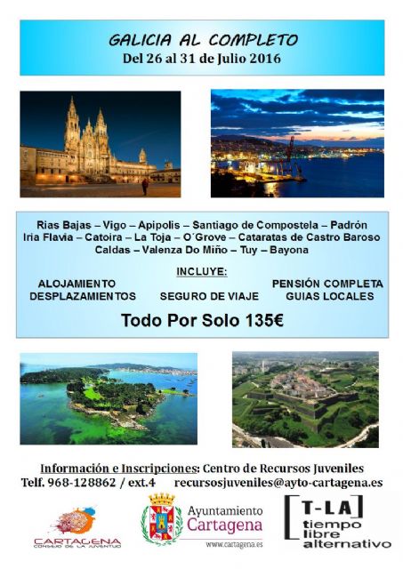 El T-La abre el plazo de inscripción para los viajes a Galicia, Aqualandia y Terra Mítica - 2, Foto 2