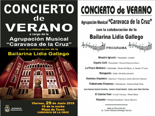 La Agrupación Musical 'Caravaca de la Cruz' ofrece el Concierto de Verano este viernes en la Plaza de Toros - 1, Foto 1
