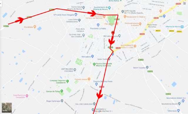 Restricciones al trfico con motivo del Campeonato de España de Ciclismo 2019 a su paso por Alhama, Foto 1