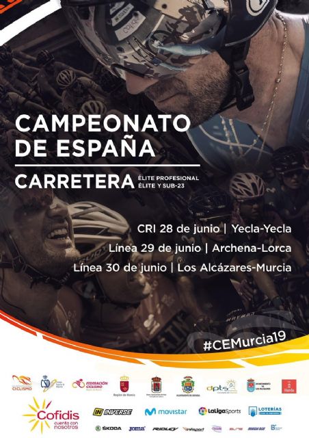 Los mejores ciclistas del panorama nacional se darán cita este sábado en Lorca en los Campeonatos de Ciclismo en Ruta - 1, Foto 1
