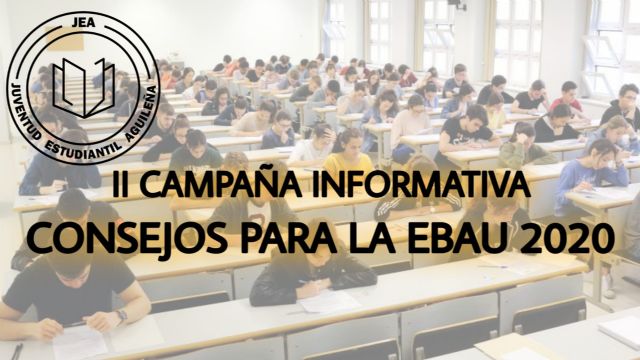 Juventud Estudiantil vuelve a lanzar su campaña de consejos de cara a la EBAU 2020 - 1, Foto 1