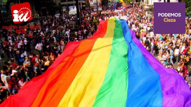 Podemos e IU-Los Verdes de Cieza muestran un contundente apoyo al Día Internacional del Orgullo - 1, Foto 1