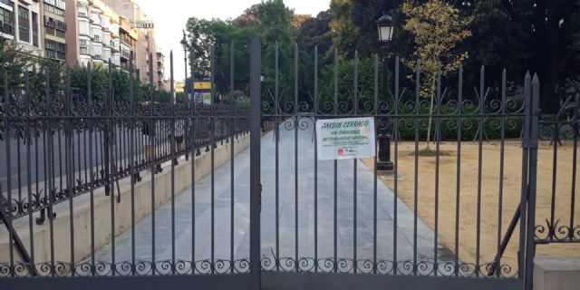 Cerrado al público el jardín de Floridablanca debido a la alerta por altas temperaturas - 1, Foto 1
