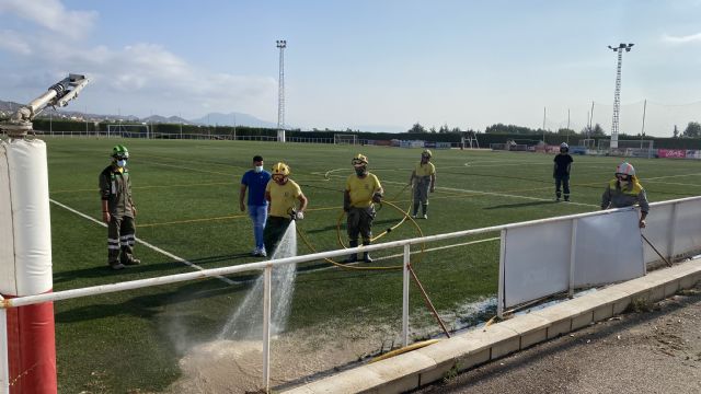 Puerto Lumbreras intensifica los trabajos para recuperar la normalidad tras las lluvias torrenciales de ayer que dejaron casi 70 litros en una hora - 2, Foto 2