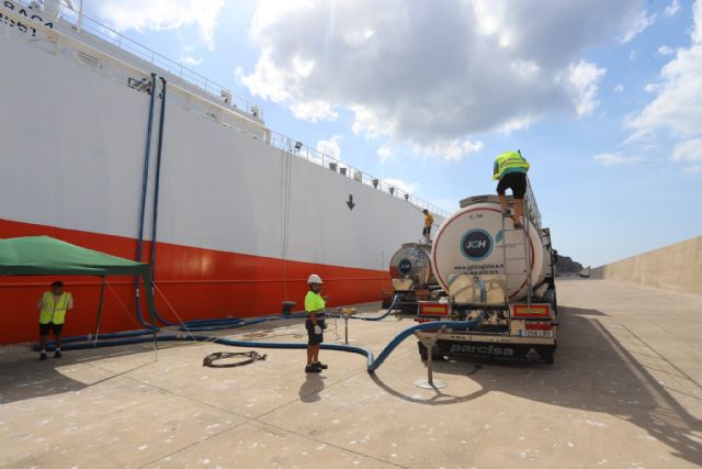 AMC Natural Drinks Group reduce casi medio millar de toneladas anuales de C02 con una nueva ruta logística por mar a Cartagena - 1, Foto 1