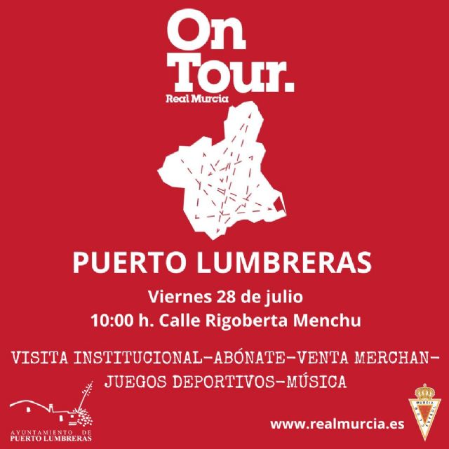 El Real Murcia Club de Fútbol On Tour llega a Puerto Lumbreras este viernes - 1, Foto 1