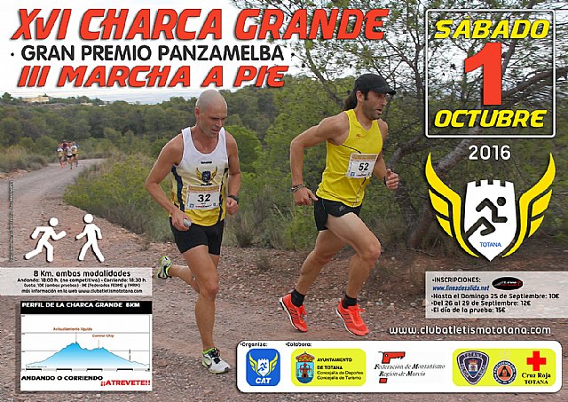La XVI Charca Grande, gran premio Panzamelba, organizada por el Club Atletismo Totana, tendrá lugar el sábado 1 de octubre, Foto 1